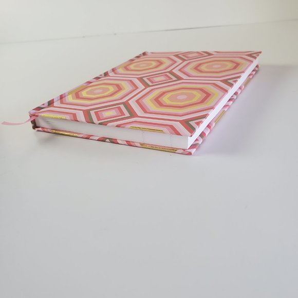 World Market Pink Lined Geometric Hardcover Journal 80 Pages Never Used - Picture 5 of 9